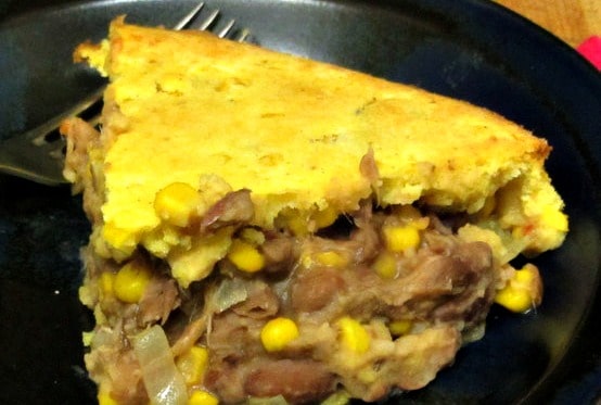 Use leftover meat, cooked beans, and a muffin recipe to create this hearty, savory meal. www.inhabitedkitchen.com