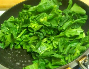 Fresh spinach and a filet of fish, ready in about 10 minutes - www.inhabitedkitchen.com