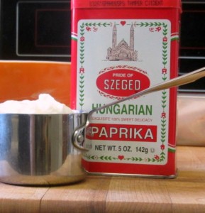 Use sweet Hungarian paprika, instead of Indian spices, in a yogurt marinade, then cook the chicken as if you were making tandoori chicken, for a flavorful but milder meat. www.inhabitedkitchen.com