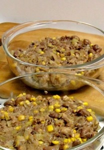 Use leftover meat, cooked beans, and a muffin recipe to create this hearty, savory meal. www.inhabitedkitchen.com