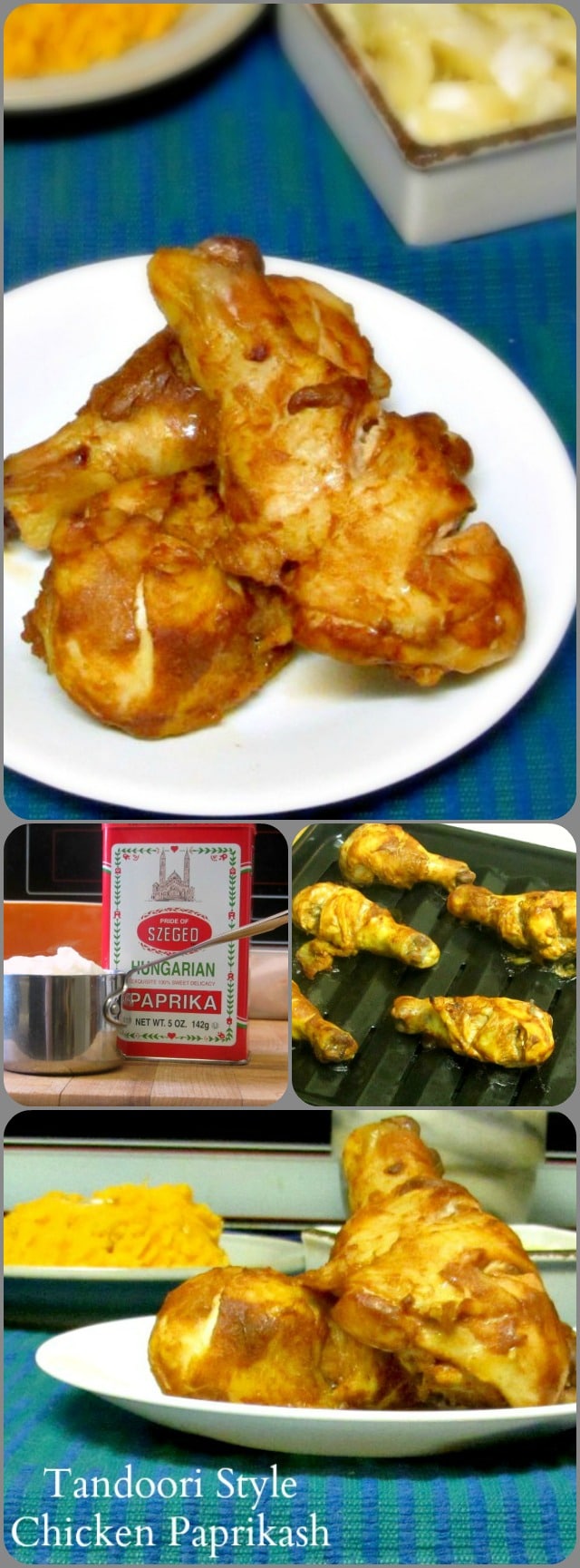 Use sweet Hungarian paprika, instead of Indian spices, in a yogurt marinade for drumsticks, then cook the meat as if you were making tandoori chicken.