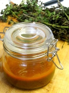 Add a little tomato paste and a lot of pureed herbs to create a hearty homemade salad dressing - www.inhabitedkitchen.com