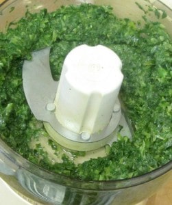 Spinach Hummus - a quick and easy spread made of spinach and chick peas, perfect with crackers! www.inhabitedkitchen.com