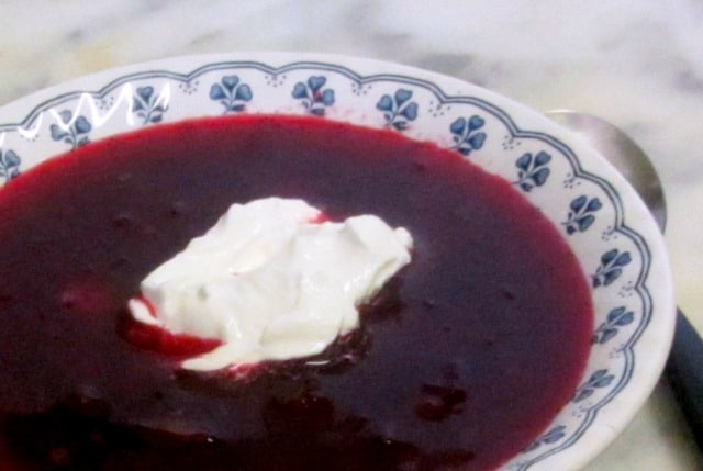 I love to serve this cold, refreshing, vividly red borscht at a Fourth of July party! www.inhabitedkitchen.com