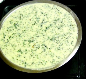 Use cooked chard - or other greens - to make a chard crustless quiche. Serve hot or cold, lunch or dinner! www.inhabitedkitchen.com