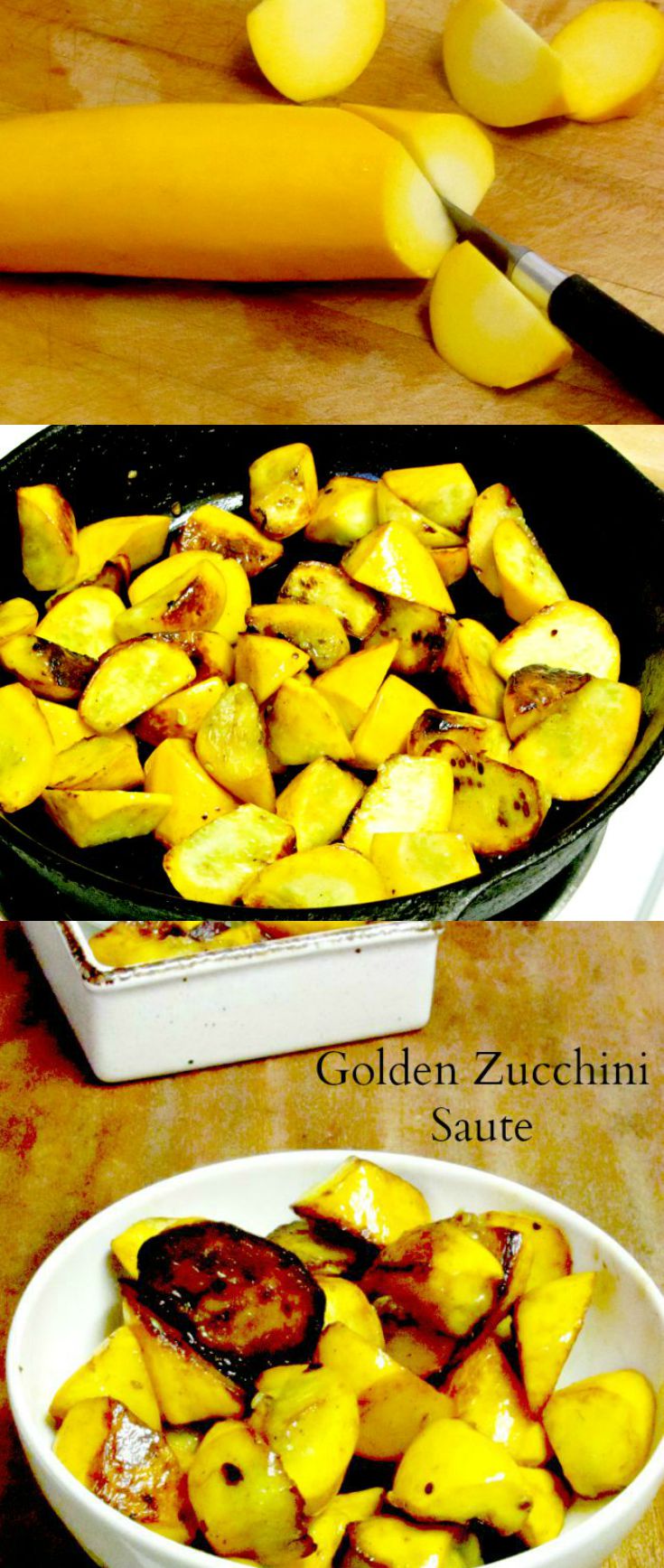 Summer squash saute, cooked in five minutes, with a touch of butter for a delicate golden brown. www.inhabitedkitchen.com
