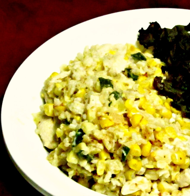 Celebrate August by featuring sweet corn with chicken in a creamy sauce! www.inhabitedkitchen.com