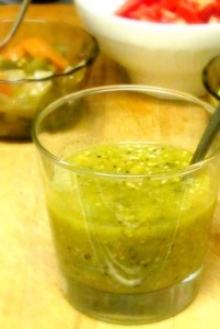 Broil, then puree tomatillos and aromatics for a simple salsa verde - www.inhabitedkitchen.com