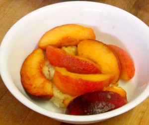 Luscious, rich, sweet without added sugar, peach shortcake - and gluten free, as well - a wonderful summer treat! www.inhabitedkitchen.com