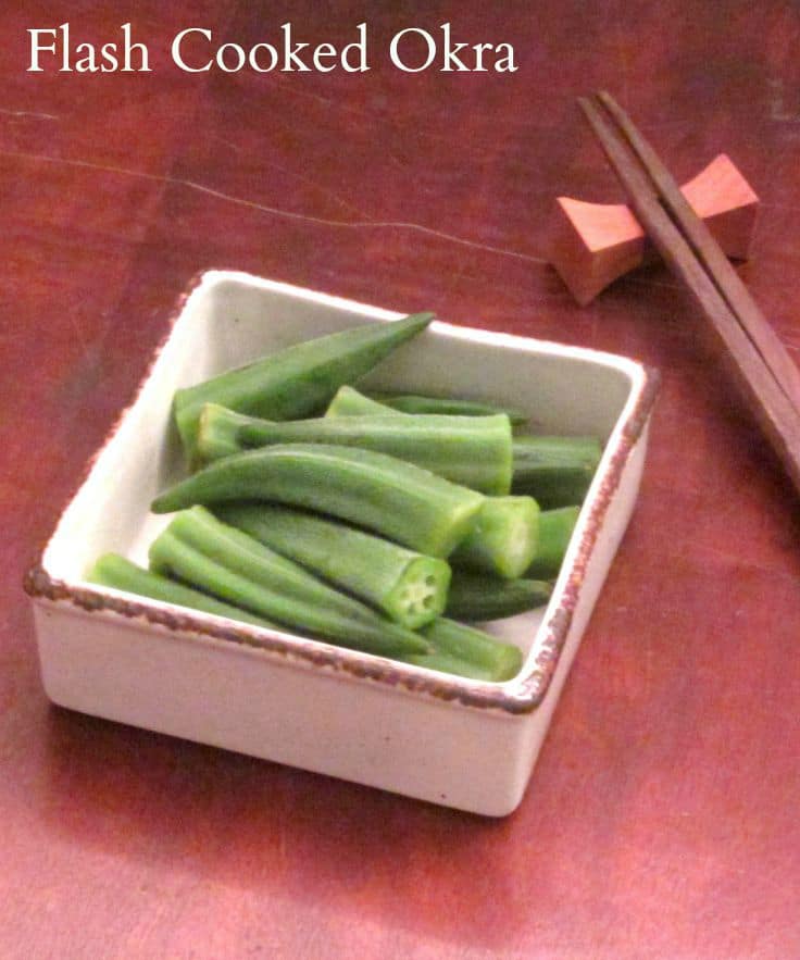 Quickly cook tender, delicious okra whole so that it isn’t slimy!