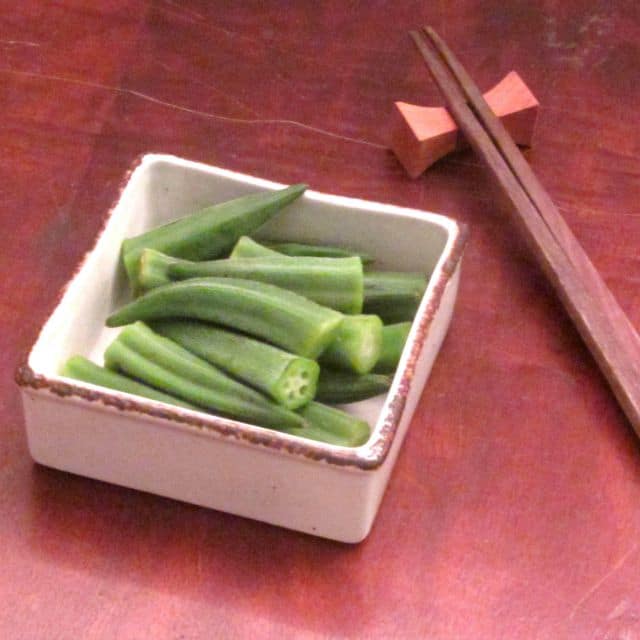 Quickly cook tender, delicious okra whole so that it isn't slimy!
