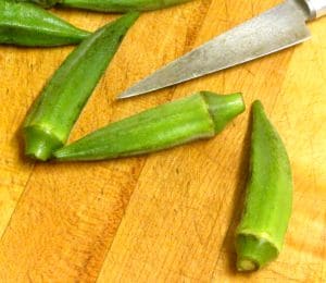 Quickly cook tender, delicious okra whole so that it isn't slimy!