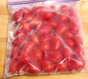 Preservation and Preparation - Freezing Cherry Tomatoes