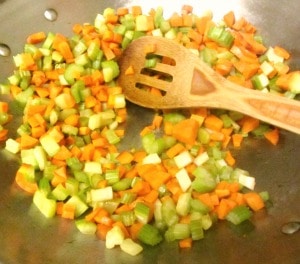 precooking mirepoix