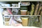 Freezer Planning - a freezer stocked with vegetables and meat (cooked or not) makes meal preparation easy.