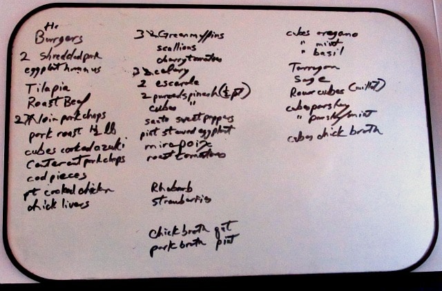 Freezer Planning - a freezer stocked with vegetables and meat (cooked or not) makes meal preparation easy. 