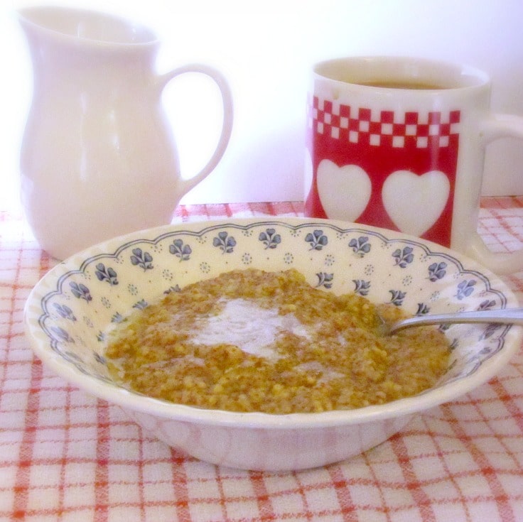 Little Bear's Gluten Free Porridge - a gluten free hot cereal, without oats, nether dry nor bland, but creamy, flavorful, and just right. 