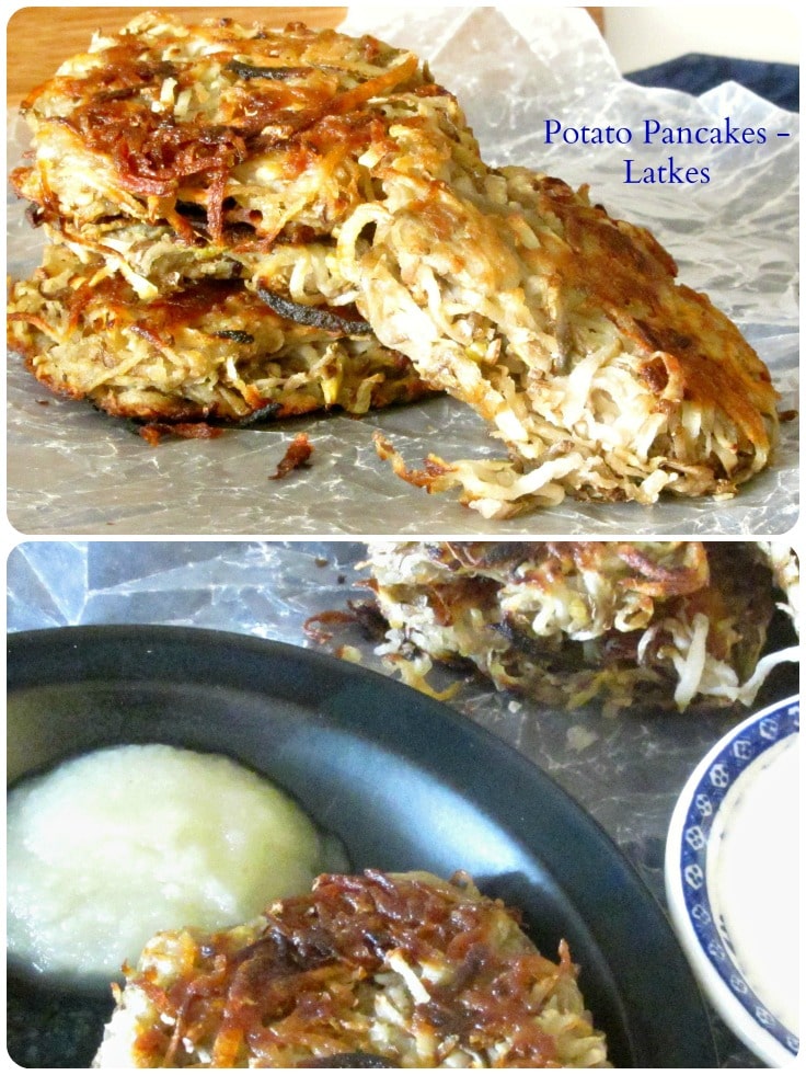 Potato pancakes - or latkes - are traditional for both Hanukkah and Christmas for people from Eastern European cultures - and they are delicious! 