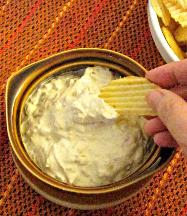 An updated, natural version of the onion dip we all grew up with - sweetly and intensely onion.