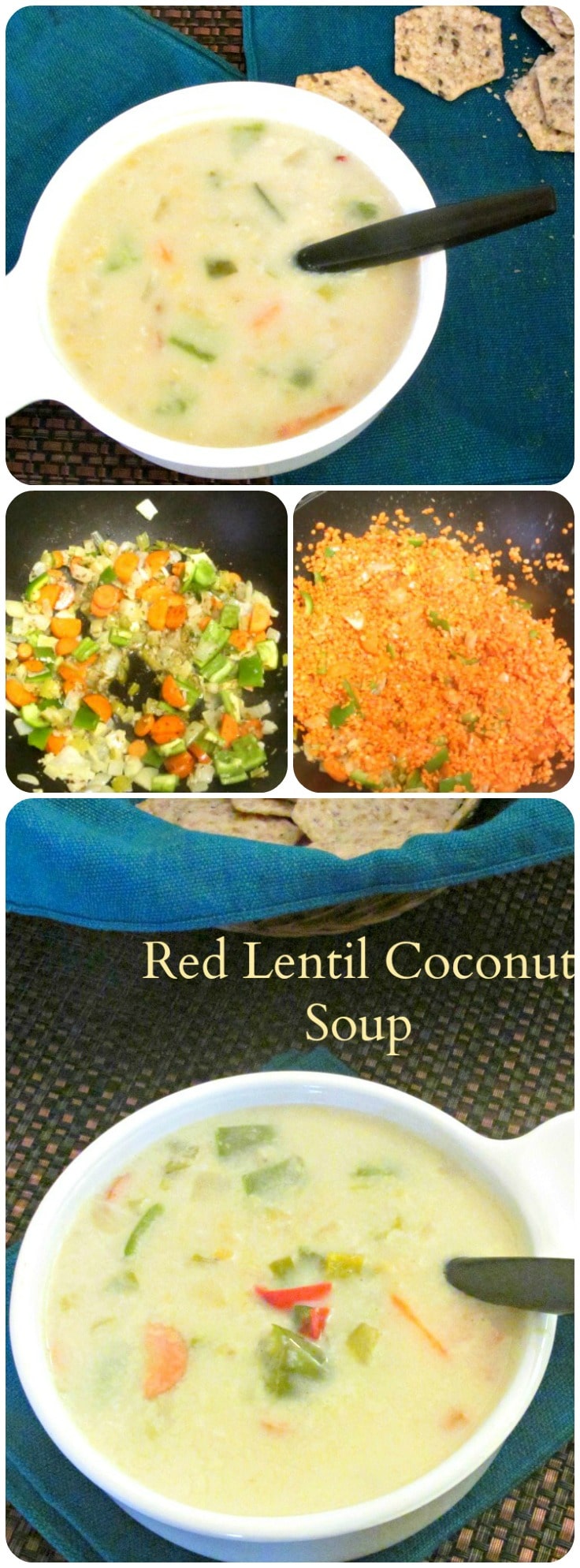 Red Lentil Coconut Soup - a very fast and easy meal that is perfect for a busy season, with layers of warm flavor