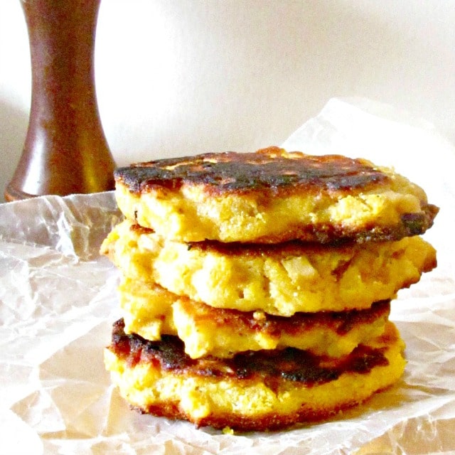 Parsnip Fritters - a perfect way to use up that extra parsnip (or other vegetable) as a special side dish! 