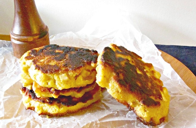 Parsnip Fritters - a perfect way to use up that extra parsnip (or other vegetable) as a special side dish! 