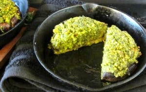 Parsley Stuffed Portobellos - a gluten free stuffed mushroom. Easy and delicious, perfect for entertaining! 