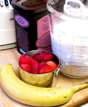Start the day with a Chocolate Strawberry Protein Shake for breakfast! Easy and fast, but feels luxurious. 