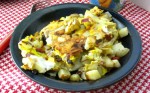 Use the last of the roast (ham, beef, whatever) to make hash, then stretch it with eggs - a classic and delicious way to use leftover meat.