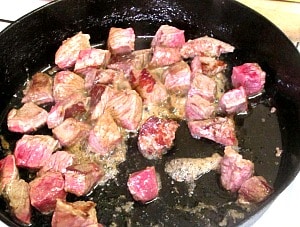 Brown several pounds of beef cubes and then freeze them. They are ready to drop right into a slow cooker without fuss, but with the delicious flavor. 