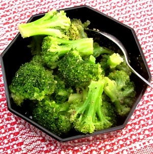 Marinated Broccoli - so simple it's barely a recipe, but a tasty, and useful way to prepare leftover or frozen vegetables.