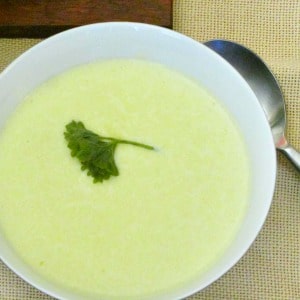 A frugal Cream of Asparagus Soup, made with the woody ends of the spears that are usually discarded. Delicate, elegant, and thrifty! 