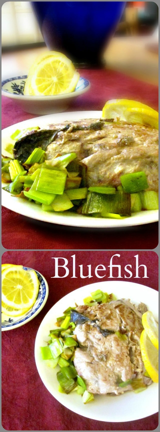 Fresh, wild caught, richly flavored bluefish - a local treat here on the East Coast. A basic recipe for it, that can be adapted to other fish as needed.