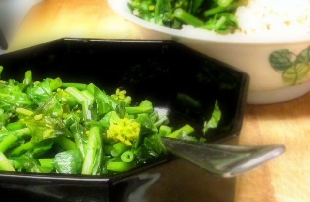 Broccoli rabe, and cooking greens - the basic method I use to wash and prepare a wide variety of leafy green vegetables. 