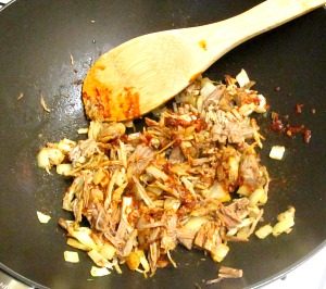 Protein Flip - a term for moving meat and other animal protein from the center of our attention to the side, as in this recipe for Red Beans with Pork.