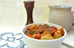 Fast and easy, a simple stripped down pressure cooker beef stew - using pre-browned beef cubes - is a wonderful weeknight dinner!