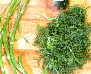 A dill bean spread - not really hummus, though used in many of the same ways - to serve on crackers alongside a salad or soup, or as an appetizer. 