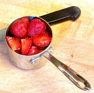 These Gluten Free Strawberry Muffins are also whole grain - no added starch or gums. Use the base recipe all summer with other fruit! 