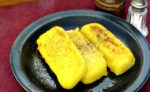 Polenta is easy to make at home. You can either eat it all at once, or cool, slice, and keep it to reheat later when you need a quick, easy meal.