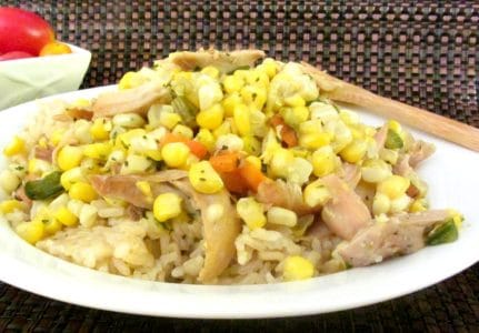 15 Minute Dinner - Corn and Chicken - Inhabited Kitchen