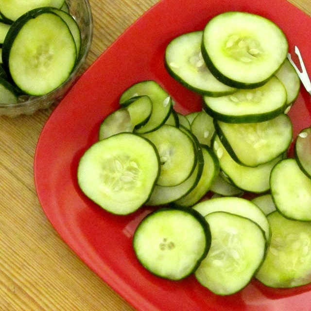 Super Simple Cucumber Salad is perfect for the hot, hazy, lazy days of summer!