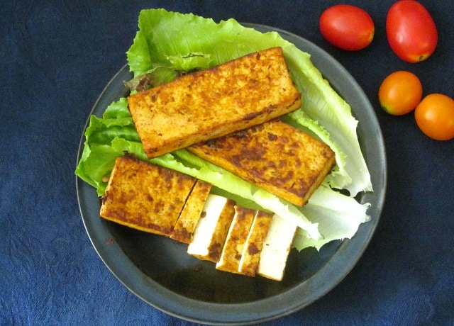 Prepare your own firm Chipotle Tofu, ready to slice and use instead of commercial baked tofu.