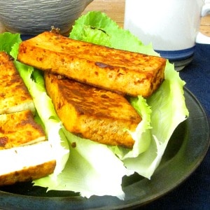 Prepare your own firm Chipotle Tofu, ready to slice and use instead of commercial baked tofu.