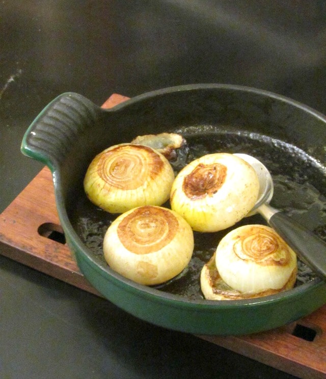 Enjoy these lovely roasted onions - elegant enough for a holiday, easy enough for everyday, and a breeze to make ahead and reheat! 
