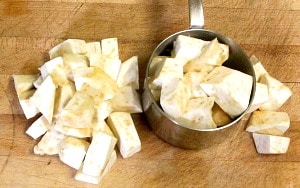 Cream of Celeriac Soup is a lovely, elegant, and astonishingly easy first course for a dinner party. 