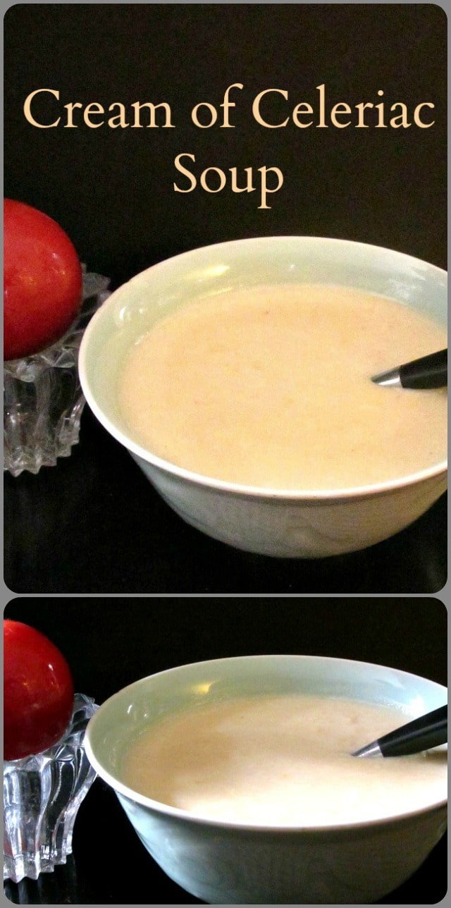 Cream of Celeriac Soup is a lovely, elegant, and astonishingly easy first course for a dinner party.