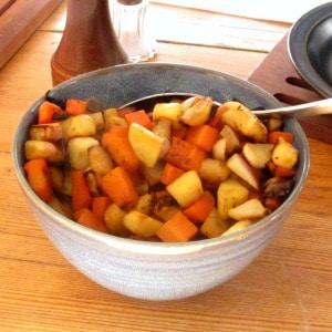 When you don't have the time to roast a big pan of vegetables, these pan roasted root vegetables are faster and easier, and also delicious!