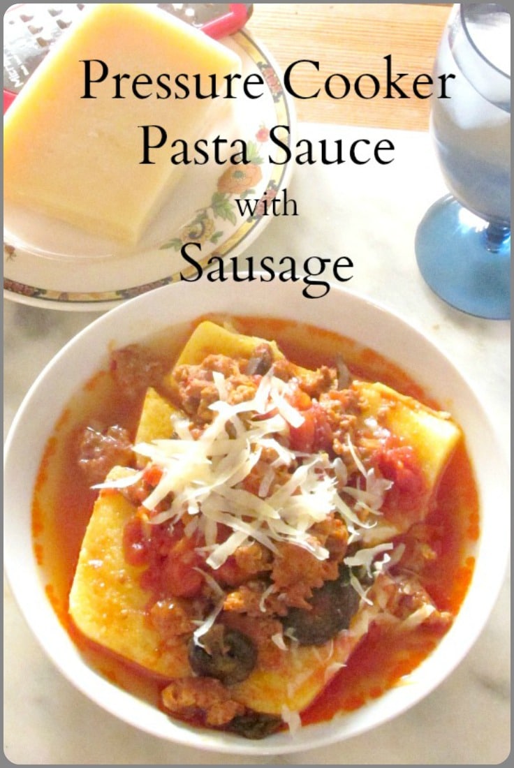 Are you looking for new recipes for your new electric pressure cooker? Try this quick and easy pasta sauce with Italian sausage! 