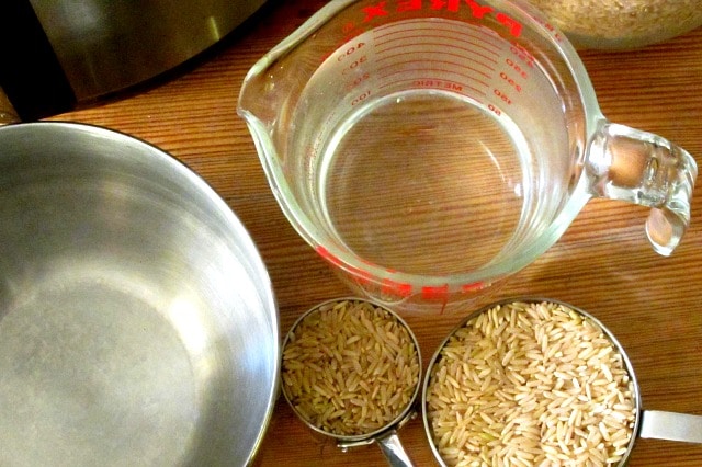 Use the pressure cooker for brown rice - half an hour, start to finish!