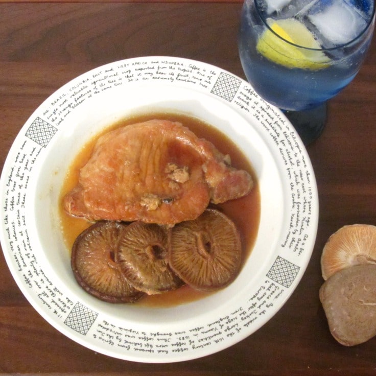 Fast and easy, Tamari Mushroom Pork Chops are browned, then braised in a quick but flavorful Japanese inspired, gluten free broth.